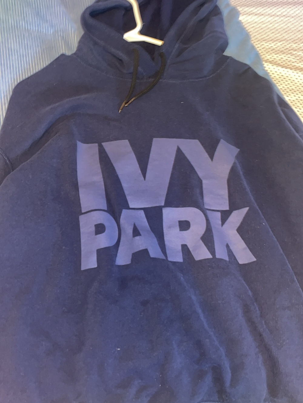 IVY PARK Navy Blue Logo Pullover Hoodie